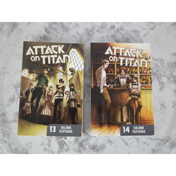 Attack on Titan Manga Graphic Novel Bundle Vol 1 - 14 Books Hajime Isayama - Picture 6 of 8